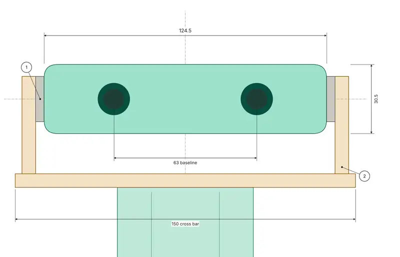 OpenAMRobot 2.0 head camera mount drawing